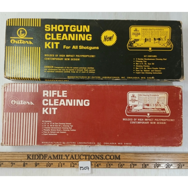 LOT OF 2 - OUTERS RIFLE & SHOTGUN CLEANING KITS