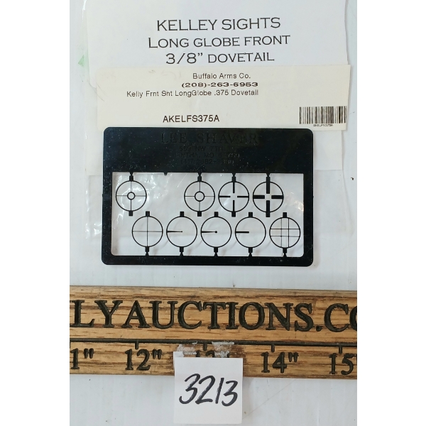 KELLEY SIGHTS - LONG GLOBE FRONT 3/8IN DOVETAIL