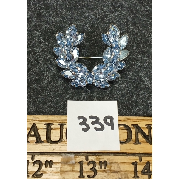 SHERMAN RHINESTONE BROOCH