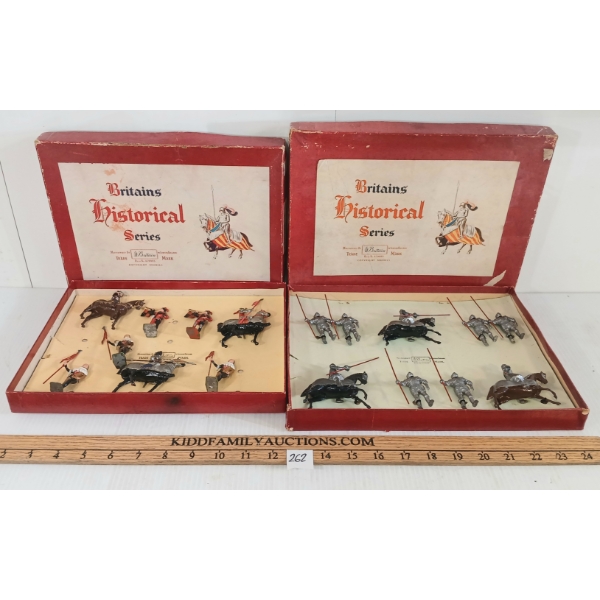 LOT OF 2 - BRITAINS HISTORICAL SERIES - NO. 1258 KNIGHTS & 1307 16TH CENT. KNIGHTS