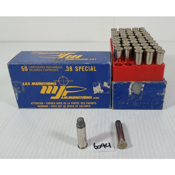 AMMO: 100X MJP .38 SPL - FN