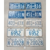 Image 1 : LOT OF 5 - PAIRS OF ONTARIO LICENCE PLATES - INCL '66 & '67
