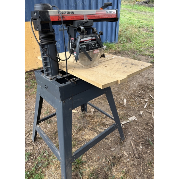 CRAFTSMAN RADIAL ARM SAW - 10 INCH - WORKING