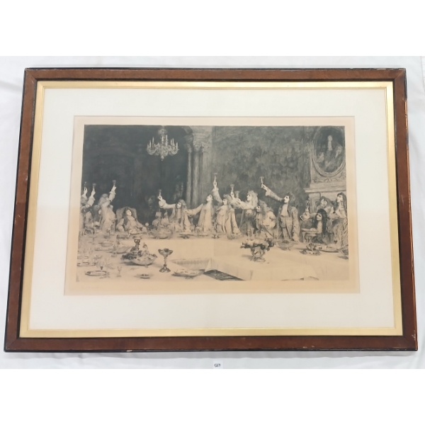 "THE YOUNG DUKE" BY FREDERIC A. LAGUILLERMIE(1841 - 1934) - FRAMED ETCHING