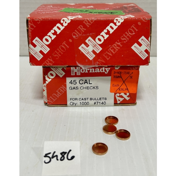 GAS CHECKS: APPROX 1500X .45 CAL