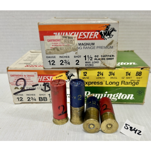 AMMO: 68X 12 GA 2-3/4 IN NO 2 & NO BB