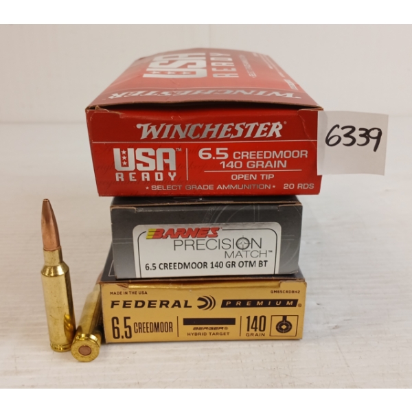 AMMO: 47X MIXED 6.5CREEDMOOR - 140GR