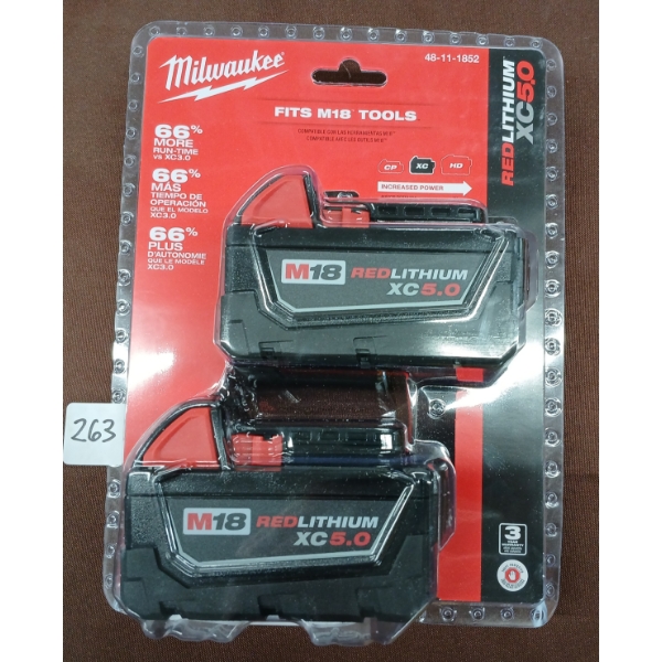 MILWAUKEE BATTERIES - NIB