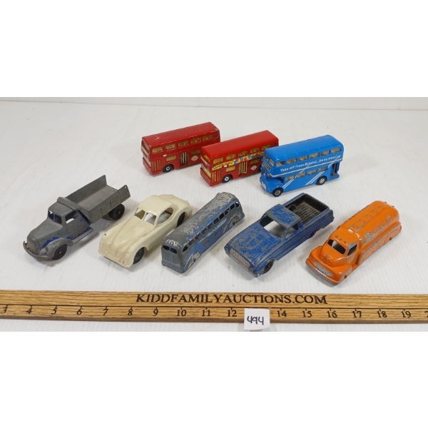 LOT OF 8 - DIECAST VEHICLES - INCL CORGI, HUBLEY & TOOTSIE TOYS