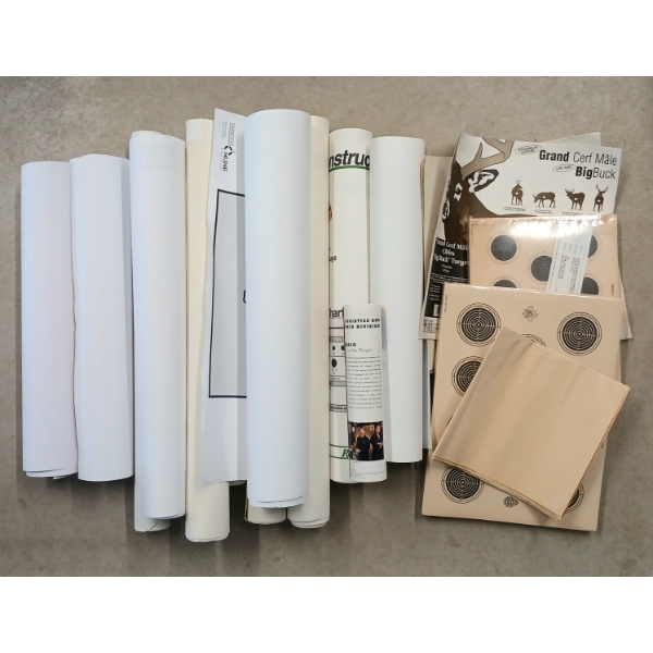 QTY OF MISC FIREARM / PAPER TARGETS