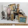 266  LOT OF 11  MISC KITCHENWARE  INCL MAXWELL FOOD CHOPPER, TAYLOR THERMOMETER, ETC.