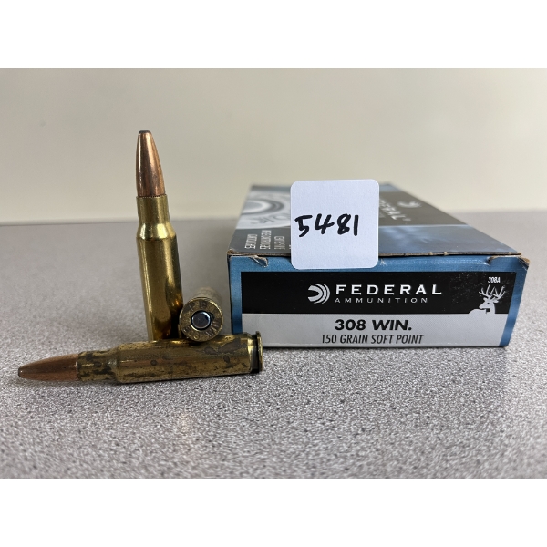 AMMO: 20X FEDERAL .308 WIN 150 GR. SP