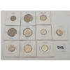 Image 1 : LOT OF 10 - CDN 5, 10, 25 & 50 CENT PCS - INCL 1967-1969