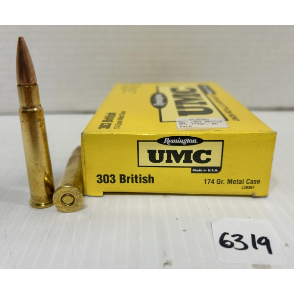 AMMO: 20X REMINGTON .303 BRIT - 174 GR FMJ