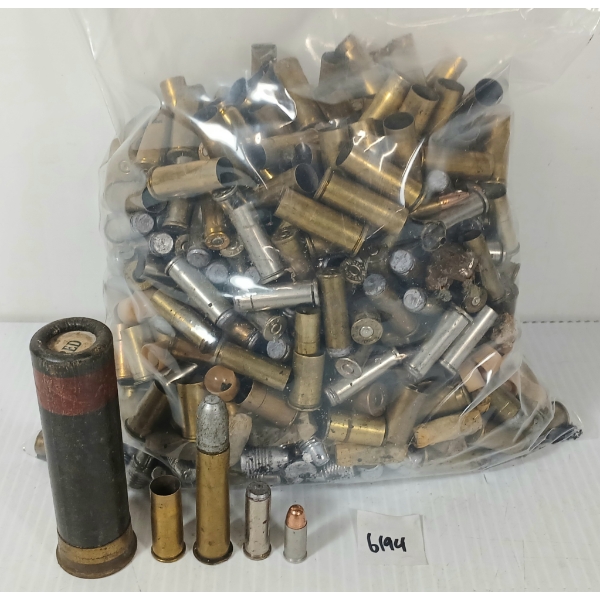 AMMO / BRASS / BULLETS: QTY OF MISC RNDS - INCL .44-40 WIN, .38 SPL, ETC - 13LBS