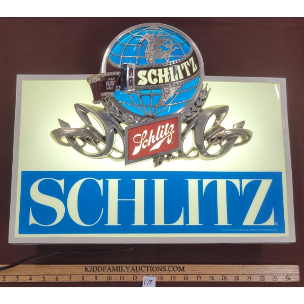 SCHLITZ BEER LIGHT-UP SIGN