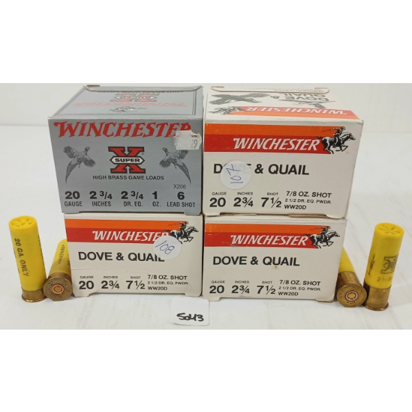 AMMO: 100X MIXED 20GA - 2 3/4IN - #6 & 7 1/2 SHOT 
