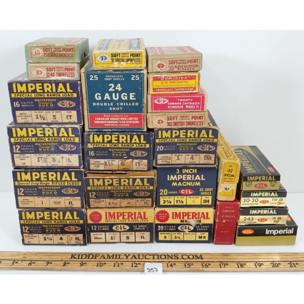 QTY OF CIL COLLECTIBLE AMMO BOXES