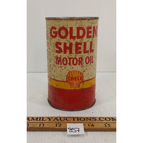 GOLDEN SHELL MOTOR OIL QT CAN