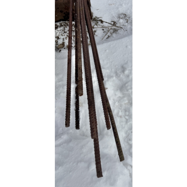 LOT OF 9 - 1/2" X 20' REBAR