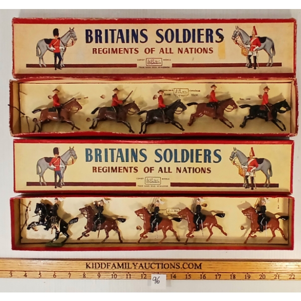 LOT OF 2 - BRITAINS SOLDIERS LEAD FIGURES - NO. 1349 RCMP & 1631 CDN GOVERNOR GENERAL'S GUARDS
