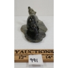 Image 6 : "INUKSHUK AND WOLF" BY POOTOOGOOK JAW - STONE