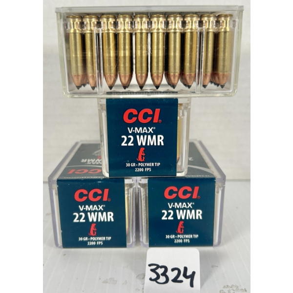AMMO: 200X CCI .22 WMR - 30 GR POLY TIP
