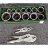 Image 1 : VISE GRIPS & SET OF SOCKETS - 1IN DR.