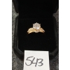 Image 2 : GOLD PLATED SIMULATED DIAMOND RING