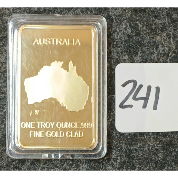 AUSTRALIA .999 FINE GOLD CLAD PC - 1 TROY OZ