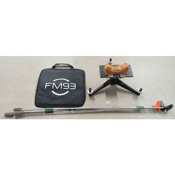 LOT OF 5 - FM93 SEAT COVER, GUN REST & FIREARM BRUSHES