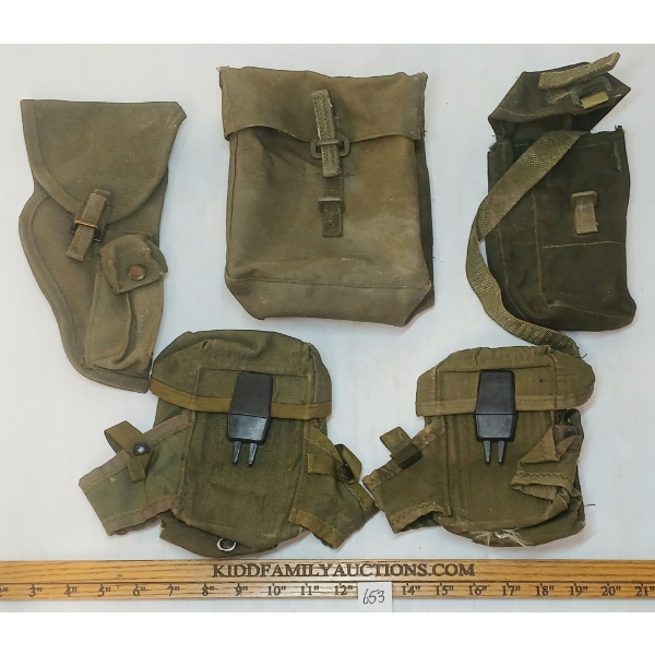 LOT OF 5 - MISC POUCHES
