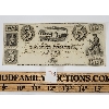 Image 1 : BANK OF AUGUSTA $5 CHEQUE BANKNOTE - 1800'S GEORGIA