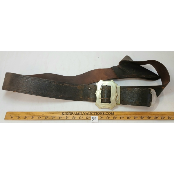 WESTERN STYLE LEATHER HOLSTER BELT