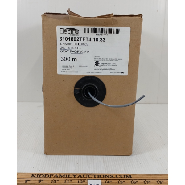 ELECTROCABLES UNSHIELDED 600V GRAY PVC/PVC FT4
