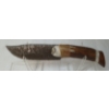Image 3 : OBSIDIAN KNIFE W/ ANTLER HANDLE & STAND