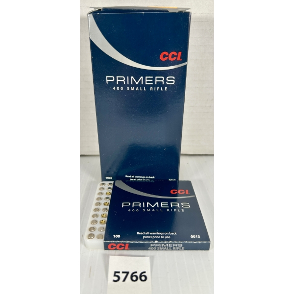 PRIMERS: CCI NO. 400 SMALL RIFLE STANDARD