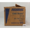 Image 1 : AMMO: 5000X FEDERAL GOLD MEDAL .22 LR - SEALED