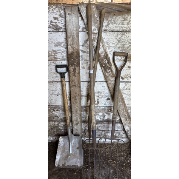 LOT OF 3 - BARN TOOLS - FORKS