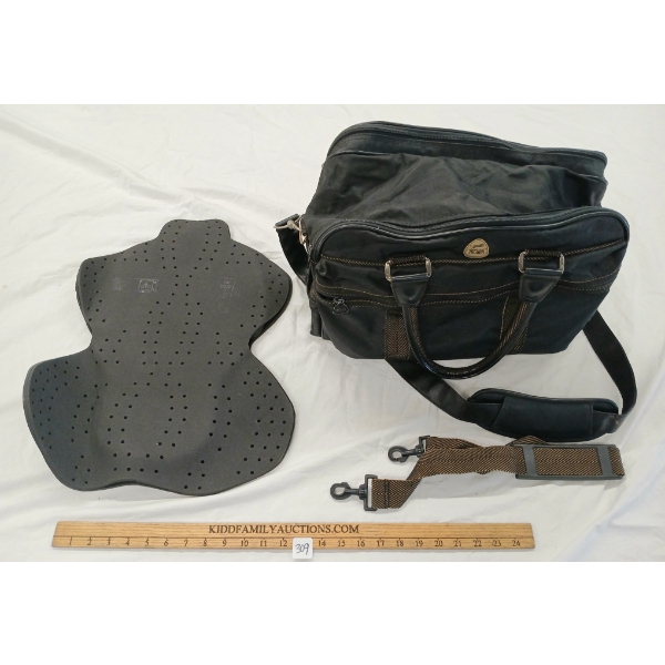 LOT OF 2 - BACK RIDING ARMOR & JAGUAR BAG