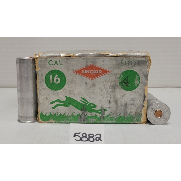 AMMO: 25X SINOXID SUPER D.D. 16 GA 2-3/4 IN NO 4 SHOT