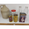 Image 2 : LOT OF 7 - MISC CANS & JARS - INCL FINGER JUG, DAIRY BOTTLES, PEANUT BUTTER BEAR, PEARS' SOAP, ETC