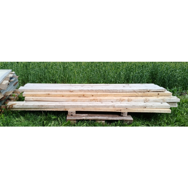 LOT OF 22 - CEDAR  BOARDS - ROUGH CUT 2 X 6