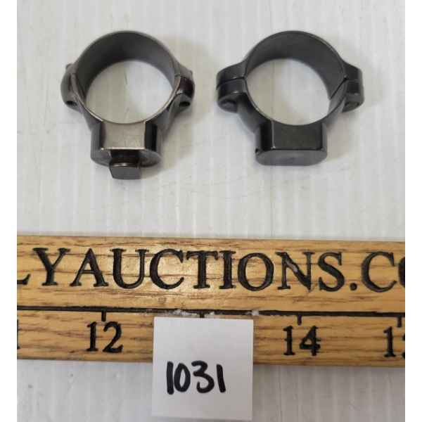 PAIR OF LEUPOLD 1IN MEDIUM GLOSS RINGS