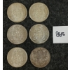 Image 1 : LOT OF 6 - 1940-1965 CDN 50 CENT SILVER COINS
