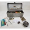 Image 1 : METAL TACKLEBOX W/ ACCESS - INCL HOOKS & LURE SAVER KIT, ETC