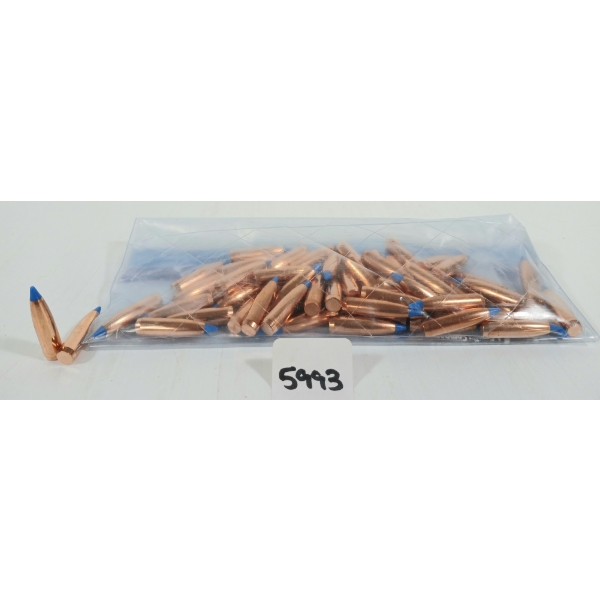 BULLETS: APPROX 57X NOSLER .25 - 100GR - BALLISTIC TIP
