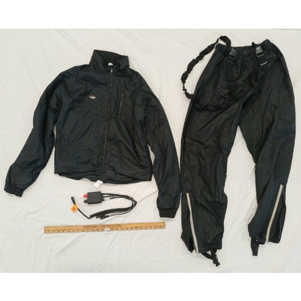 LOT OF 2 - GEARS GEN X3 HEATED JACKET & RAIN SHELL PANTS