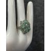 Image 2 : NATURAL EMERALD MELEE SS FLOWER RING