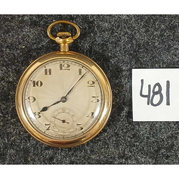 T. EATON CO. 15J GOLD FILLED POCKET WATCH